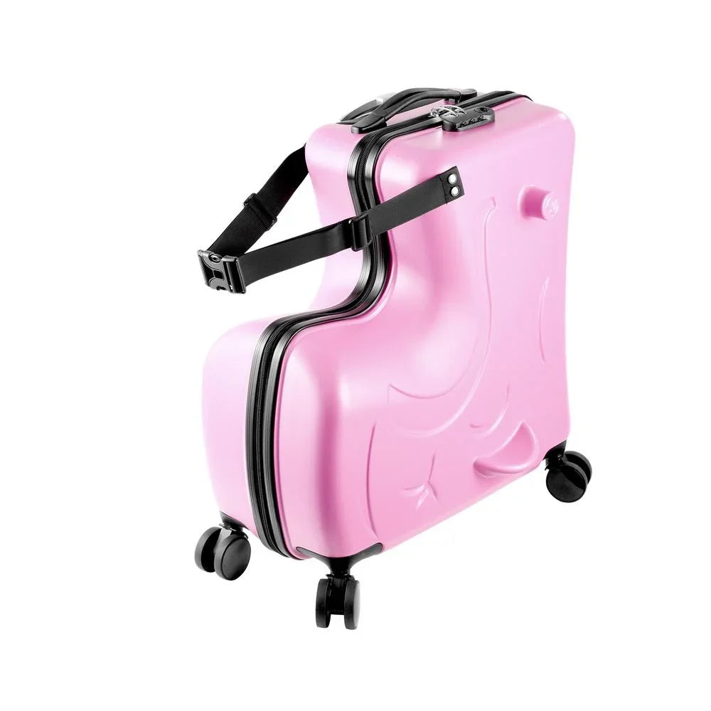 2026 NewTOHU Kids Luggage, Kids Ride-on Luggage with Spinner Wheels Suitcase, Kid's Ride-On Suitcase Help Your Child Relax