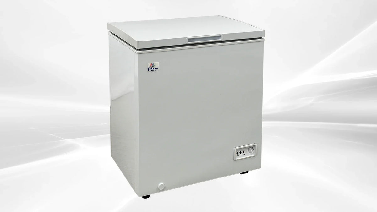 2026 New5 Cu ft 30 " Commercial Freezer Chest freezer White Stand Alone Solid Flat Top w/Storage Baskets