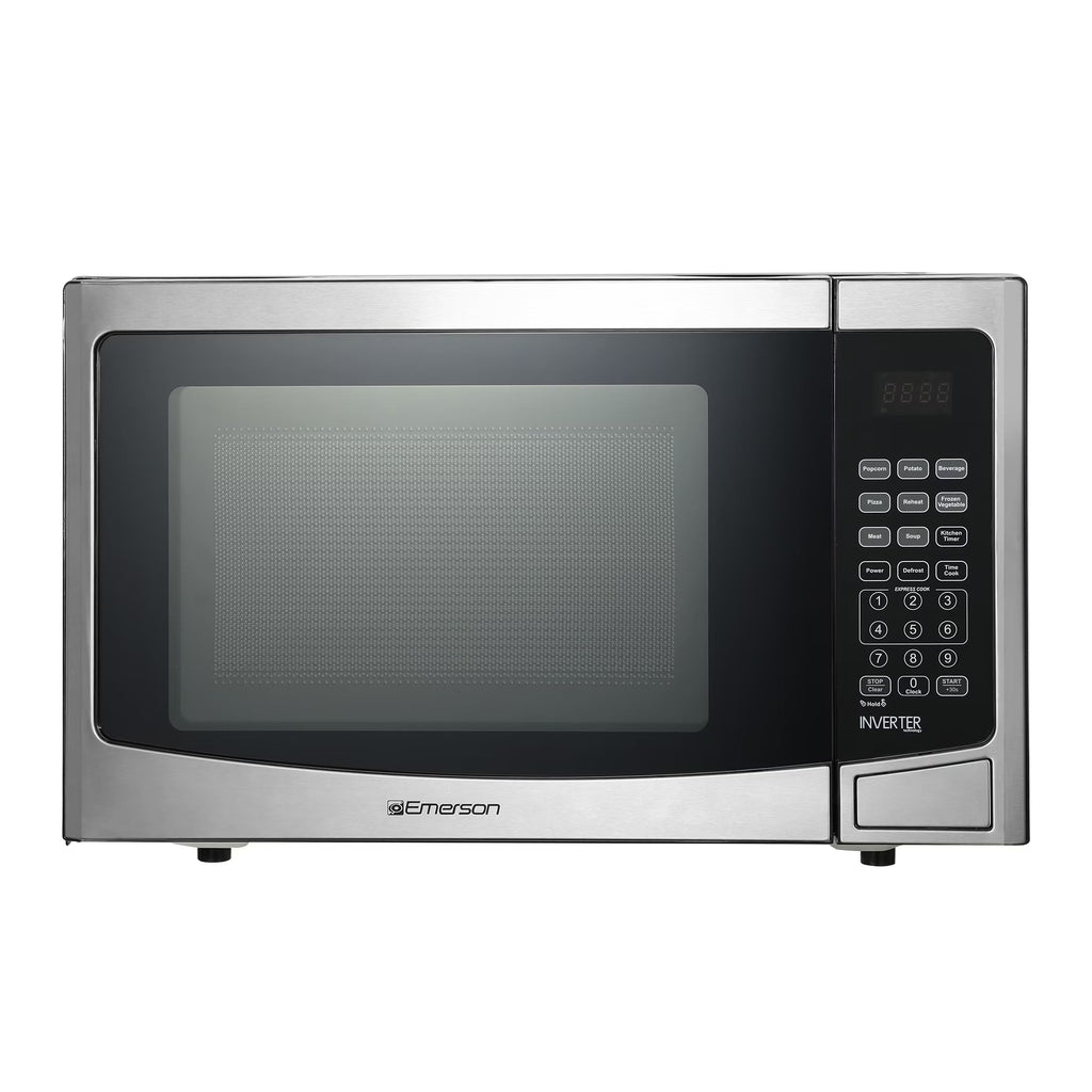 2026 NewEmerson 1.2 Cu Ft, 1000W Stainless Steel Countertop Microwave Oven with Inverter Technology, Touch Control, MWI1212SS