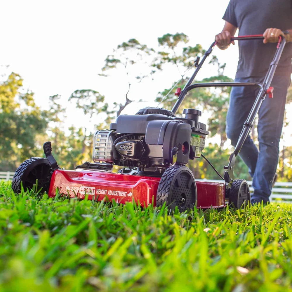 2026 NewHyper Tough 20-inch 125cc Gas Push Mower with Briggs & Stratton Engine (Assembly Details: 46.9 lbs; 22.10-inch Height)