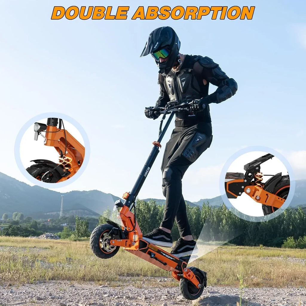 2026 NewElectric Scooter for Adults, Max 70miles Range, 1000W Motor, 48V 27Ah Battery, 10" Anti-Flat Tires, Dual Shocks, APP Control&NFC - RCB D7PRO
