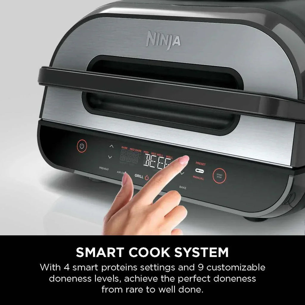 2026 NewFoodi Smart XL 4-in-1 Indoor Grill with 4-Quart Air Fryer, Roast, Bake, and Smart Cook System, FG550