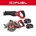 2026 NewM18 FUEL 18-Volt Lithium-Ion Brushless Cordless SAWZALL w/7-1/4 in. Rear Handle Circ Saw, Two 6 Ah High Output Batteries
