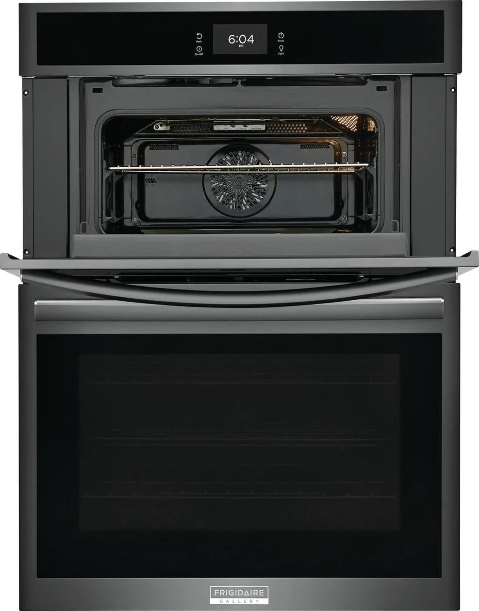2026 NewFrigidaire Gallery GCWM3067AD 30 inch Black Stainless Wall Oven and Microwave Combination