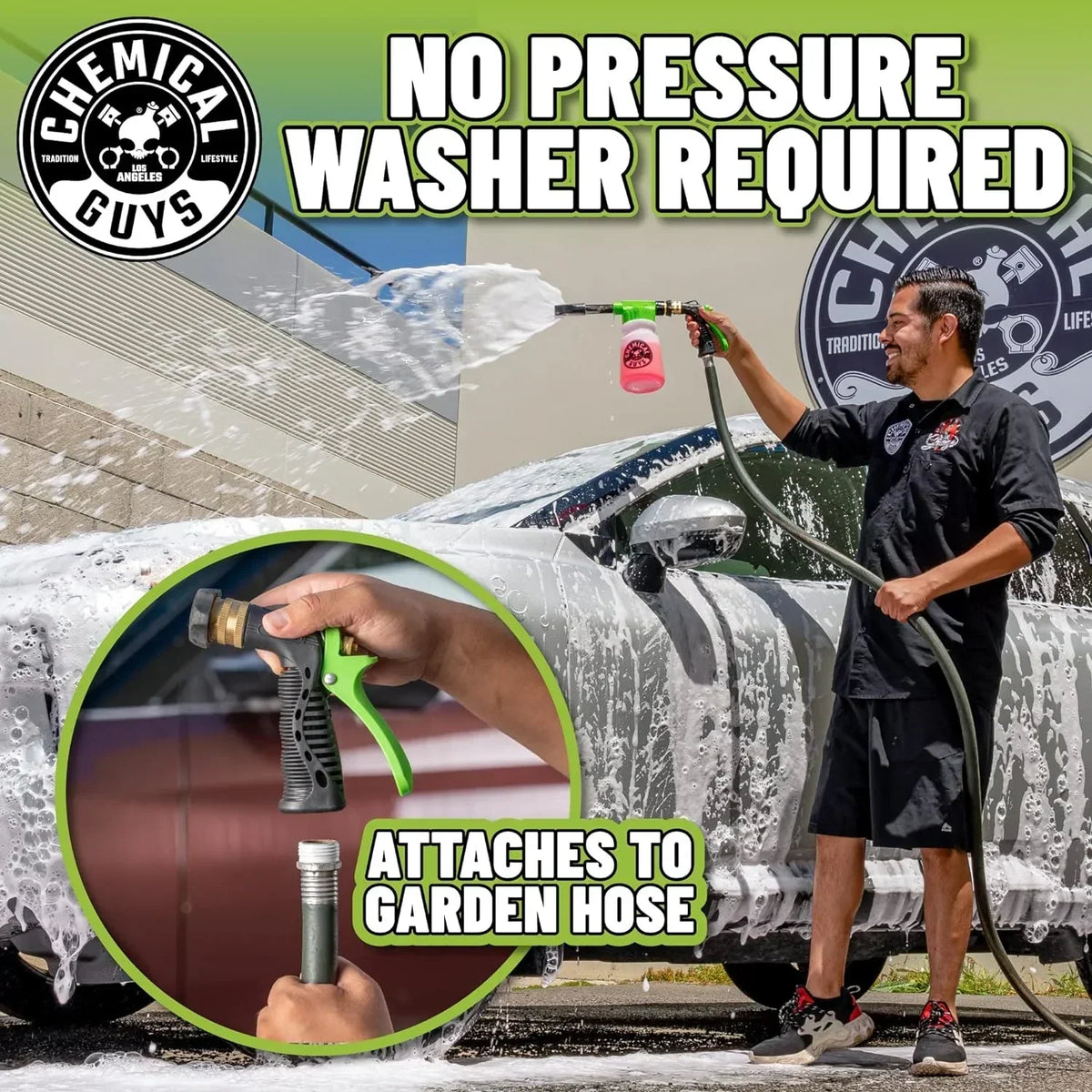 2026 NewChemical Guys HOL340 15-Piece Arsenal Builder Car Wash Kit with Foam Gun, Bucket, and (5) 16 oz Car Care Cleaning Chemicals, Gift for Car & Truck Lovers, Dads and DIYers (Works w/Garden Hose)