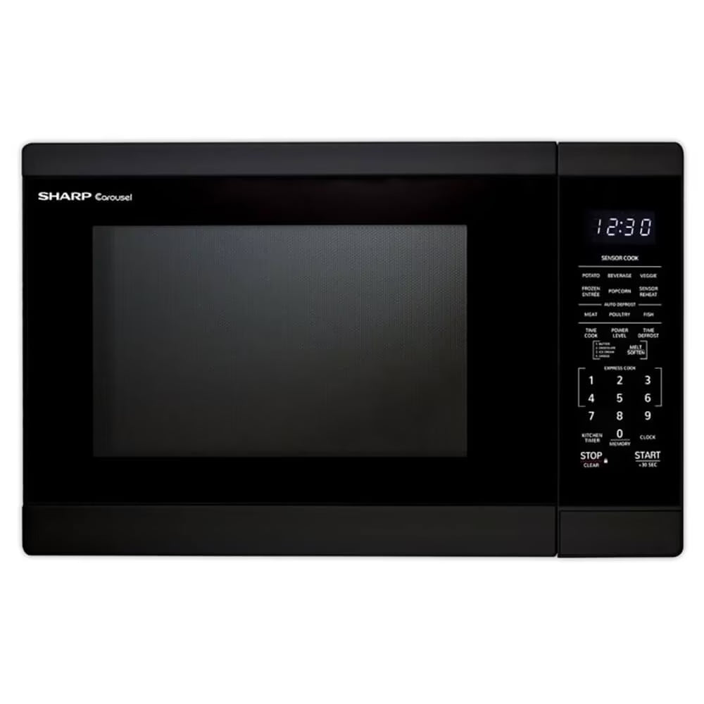2026 NewSharp 1.4 cu ft Countertop Microwave Oven in Black
