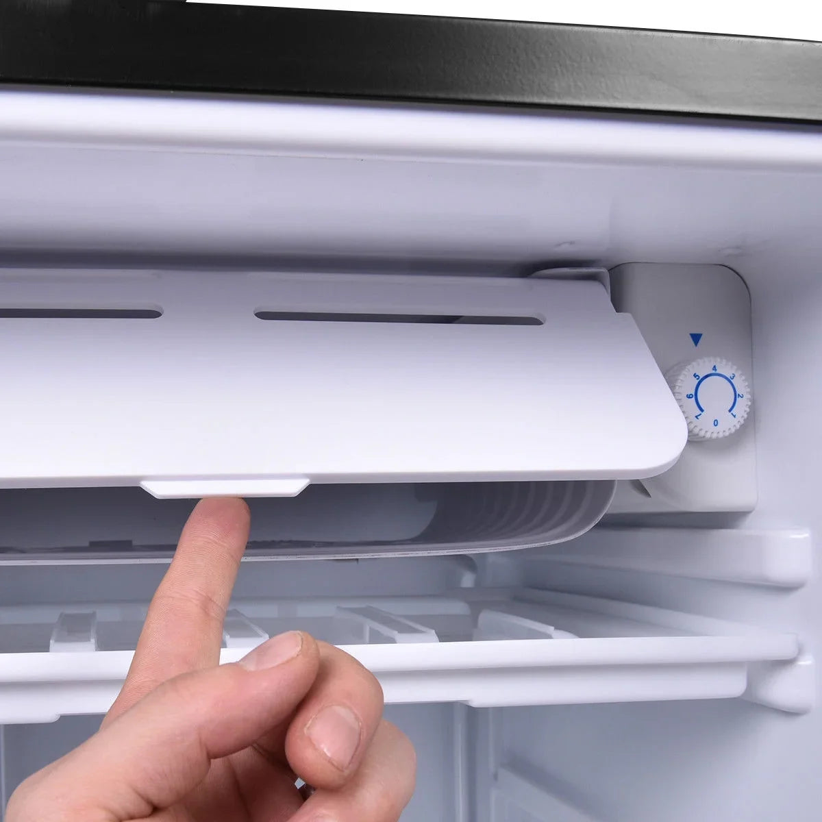 2026 NewCostway 3.2 Cu.Ft. Compact Refrigerator Mini Dorm Small Fridge Freezer Reversible Door