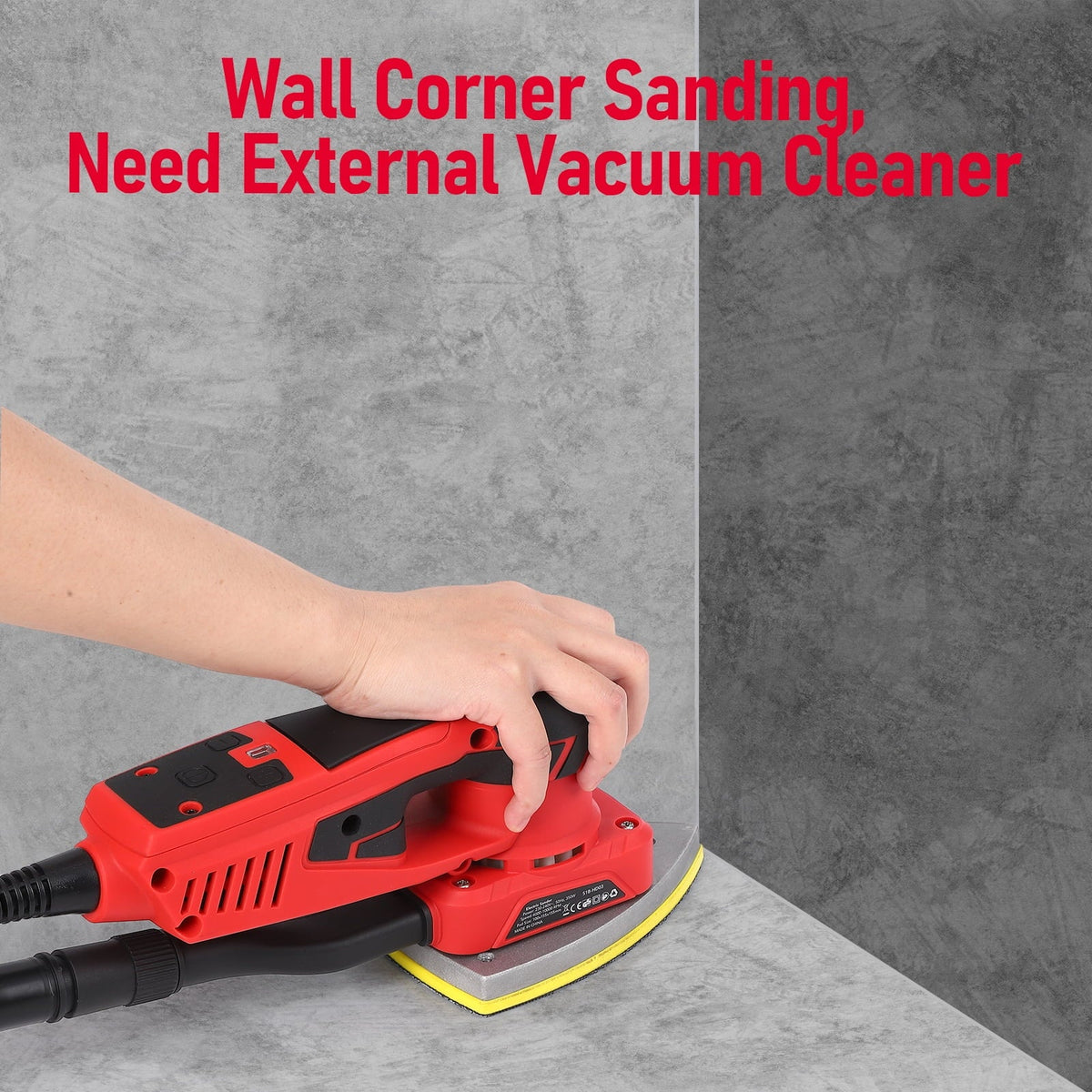 2026 NewM optimized Electric Detail Sander with 12 Sanding Paper, 350W Brushless Motor Mouse Sander, Powerful & Low Vibration, 10000 RPM, for Wood Working