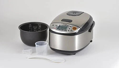 Zojirushi Rice Cooker & Warmer, 3-Cups, Stainless Black