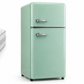 Frigidaire Retro Compact Fridge with Chiller, 3.3 cu. ft. Countertop Fridge with Built-In Bottle Opener, Compact Refrigerator for Office, Bedroom, Dorm Room or Cabin