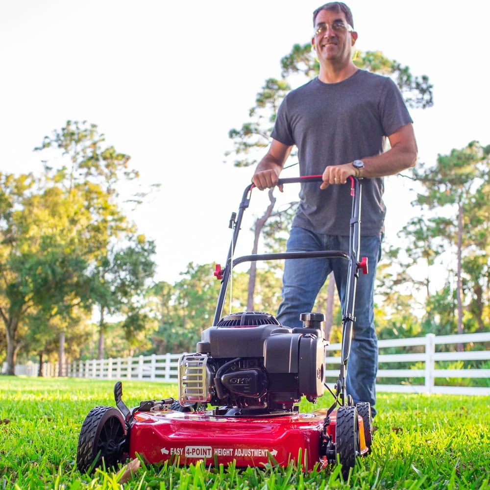 2026 NewHyper Tough 20-inch 125cc Gas Push Mower with Briggs & Stratton Engine (Assembly Details: 46.9 lbs; 22.10-inch Height)