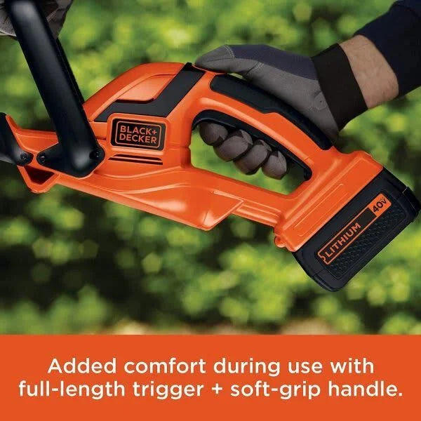 2026 NewBLACK+DECKER 40V MAX* Cordless Hedge Trimmer, 24-Inch, (LHT2436)