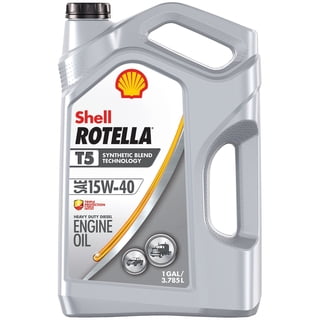 Shell Rotella T6 5W-40 Synthetic Heavy-Duty Diesel Engine Oil, 3-pack/1 gallon bottles