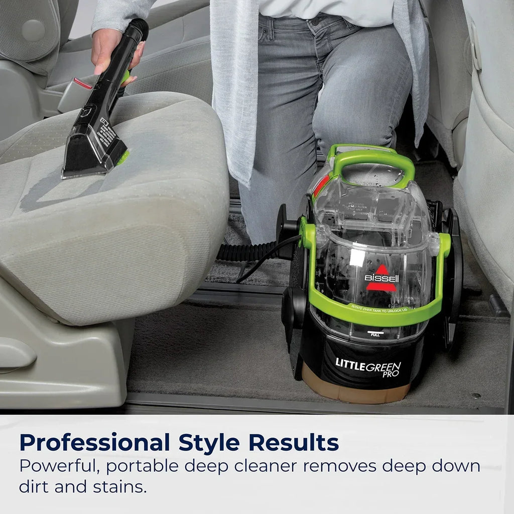 2026 NewBISSELL Little Green Pro Portable Deep Cleaner, for Carpet, Upholstery, and Auto, Compact, Superior Suction, Professional Cleaning, StainProtect Technology, 2505