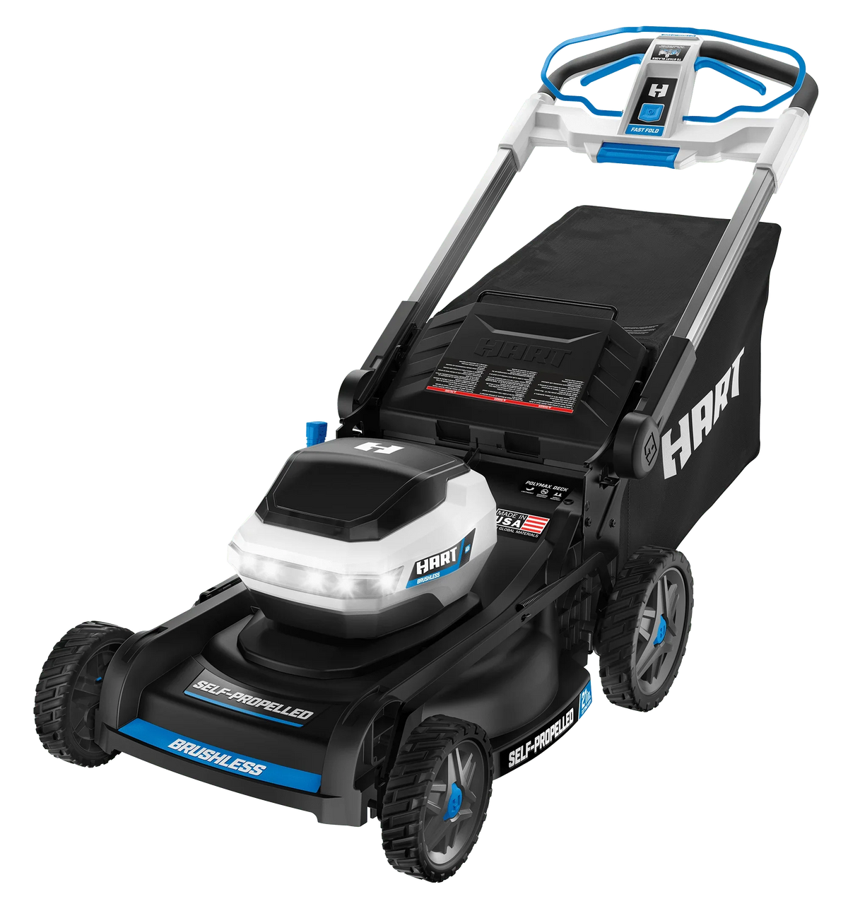 2026 NewHART 40-Volt 21-inch Supercharge 3-in-1 Self-Propelled Mower Kit, (2) 6.0Ah Lithium-Ion Batteries