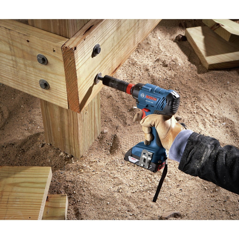 2026 New Bosch GDX18V-1600B12 18V Freak Lithium-Ion 1/4 in. and 1/2 in. Cordless Two-In-One Bit/Socket Impact Driver Kit (2 Ah)