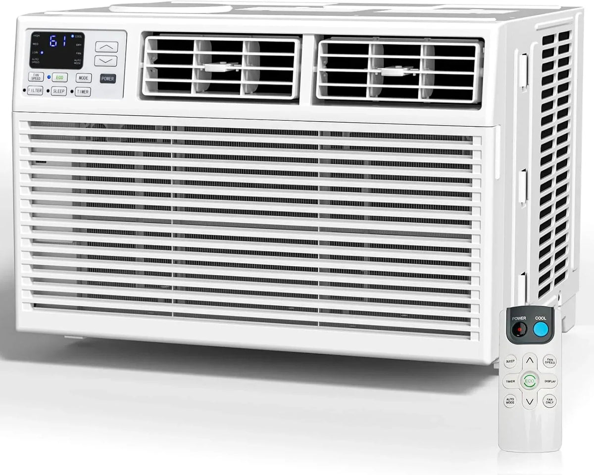 2026 NewAntarctic Star 12,000 BTU U-shaped window air conditioner, cools rooms up to 550 square feet with 6 modes, 24-hour timer, ultra-quiet window air conditioner