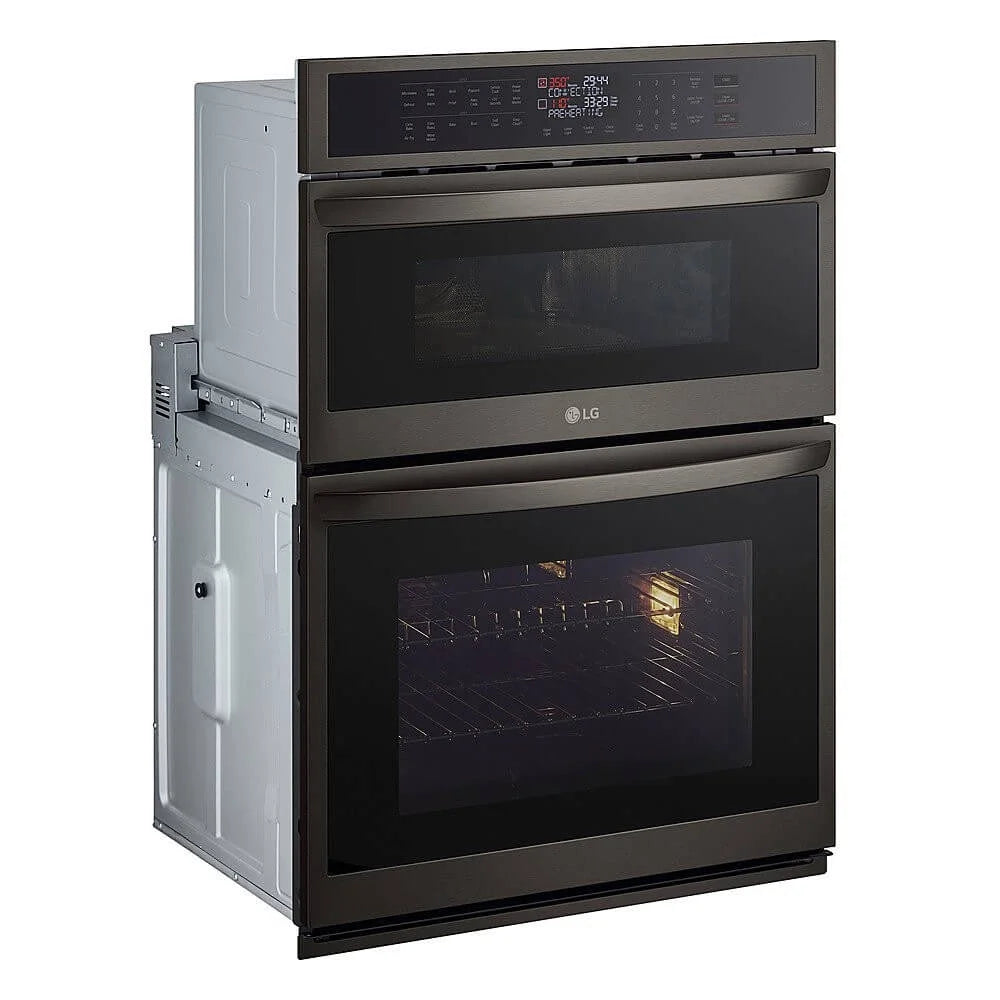 2026 NewLG WCEP6423D 30 inch Black Stainless Steel Electric Wall Oven and Microwave Combination