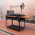2026 NewBackyard Discovery Argentine Santa Maria Wood Fire & Charcoal Steel BBQ Grill, Brasero