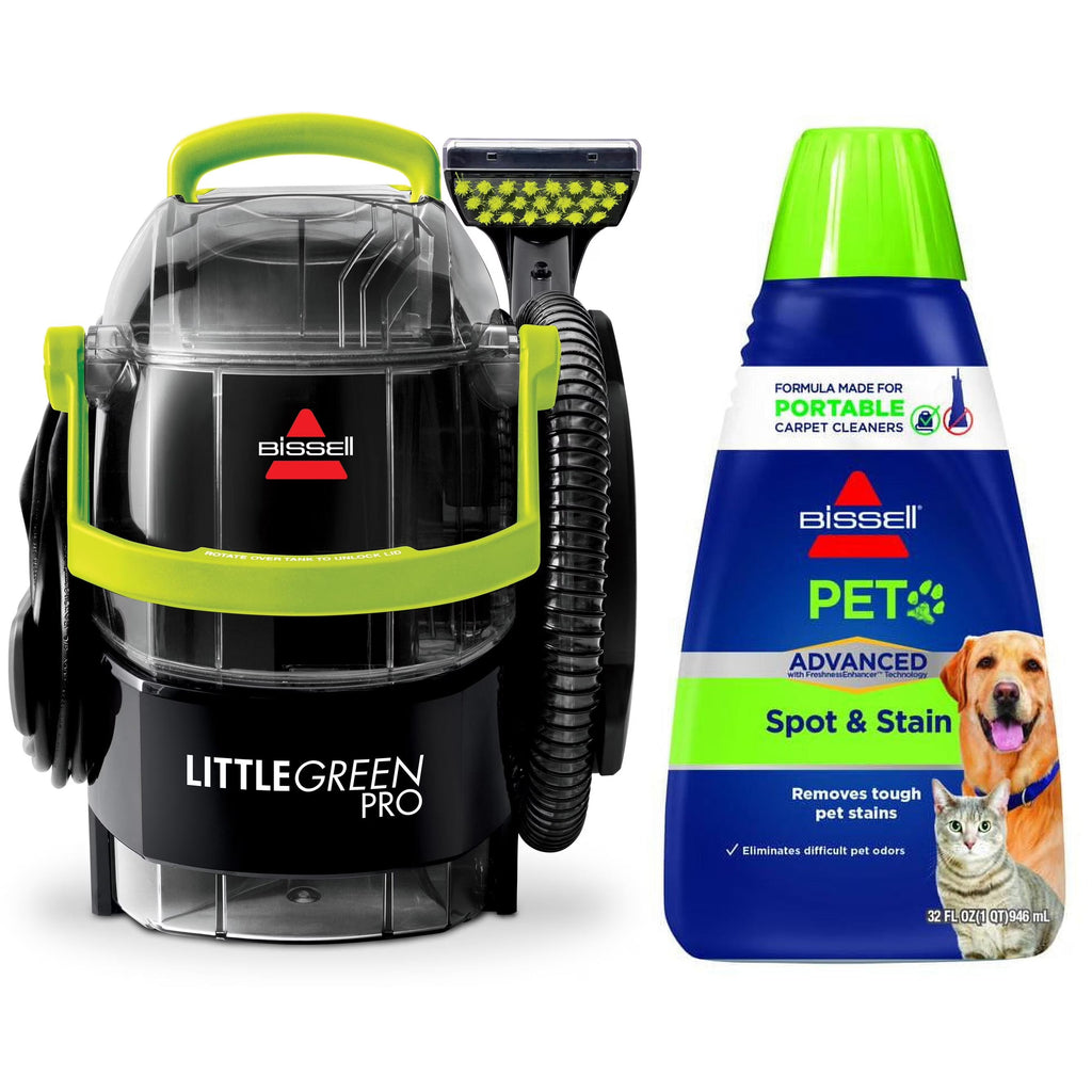 2026 NewBISSELL Little Green Pro Portable Deep Cleaner, for Carpet, Upholstery, and Auto, Compact, Superior Suction, Professional Cleaning, StainProtect Technology, 2505