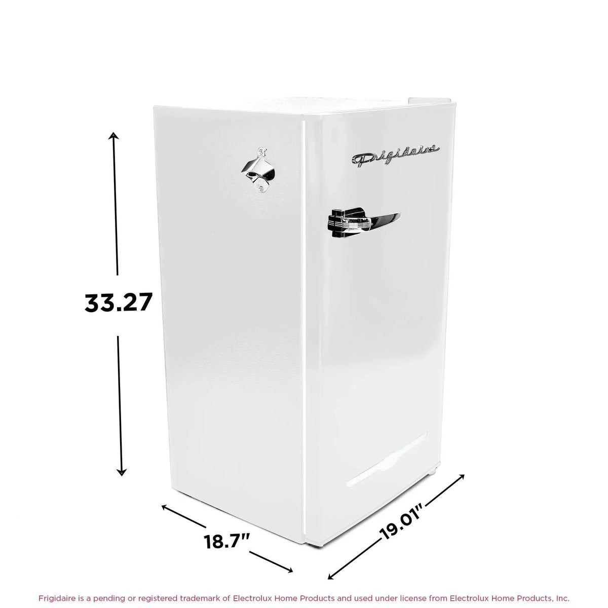 2026 NewFrigidaire EFR376-C-PINK 3.2-Cu.-Ft. 65-Watt Retro Bar Fridge with Side Bottle Opener (Pink)