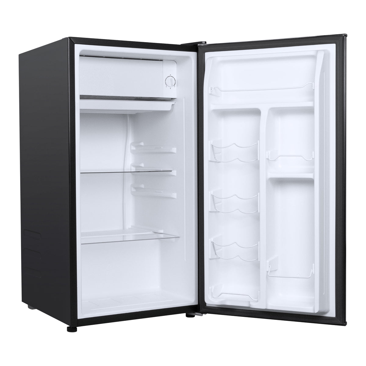 Galanz 3.3 Cu Ft Compact Refrigerator, Black One Door Mini Fridge, Energy Star for Apartment, Dorm, Office, Bedroom