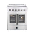 2026 NewForno Galiano 30-Inch Freestanding French Door Electric Range, True Convection, Energy Efficient