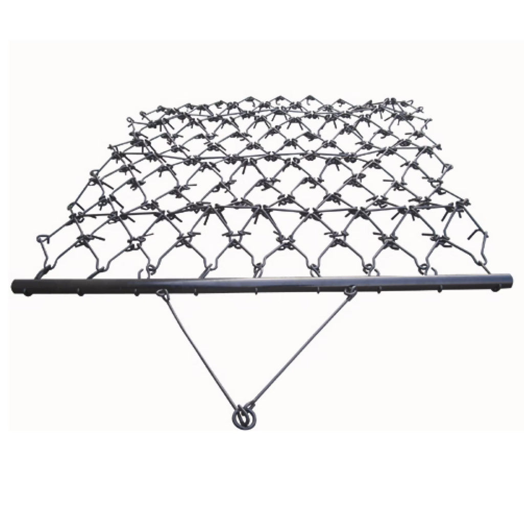 2026 NewField Tuff 4'x4' Steel Drag Rake Field Leveling Harrow with 1/2" Teeth