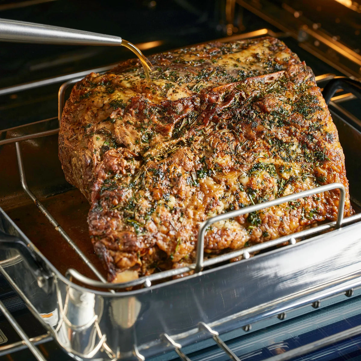 2026 New KitchenAid 5-Ply Clad 15x11.5 Inch Stainless Steel Roaster with Removable Rack, Induction Compatible, Metal Utensil, Broiler and Oven Safe to 500-F
