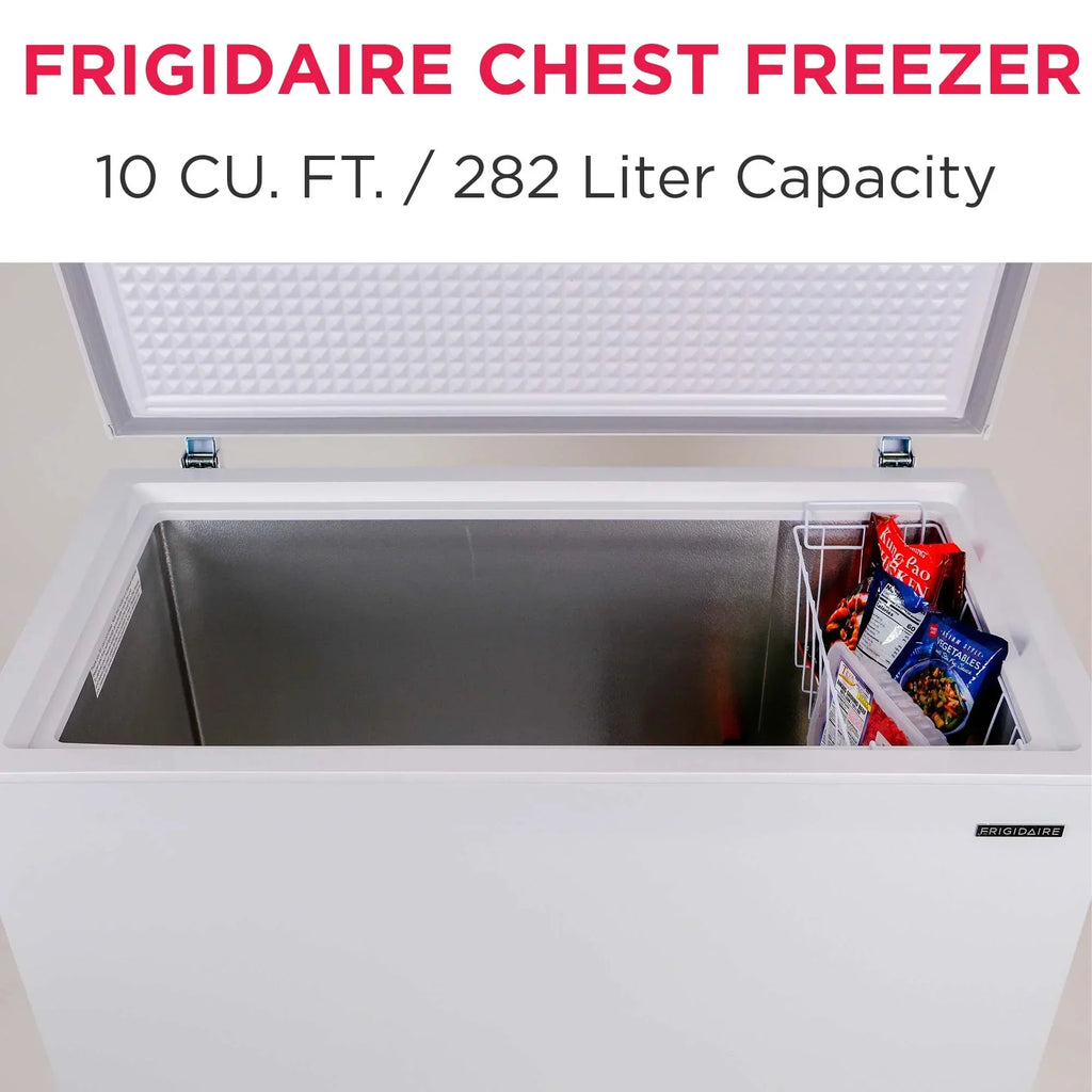 2026 NewFrigidaire 10.3 Cu. ft. Chest Freezer, Garage Ready, EFRF1005, White