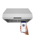 2026 New Hauslane | PRO Series PRO500 36" | Versitile Under Cabinet or Wall Mounted Range Hood | with Smart App Control and LED in Stainles Steel
