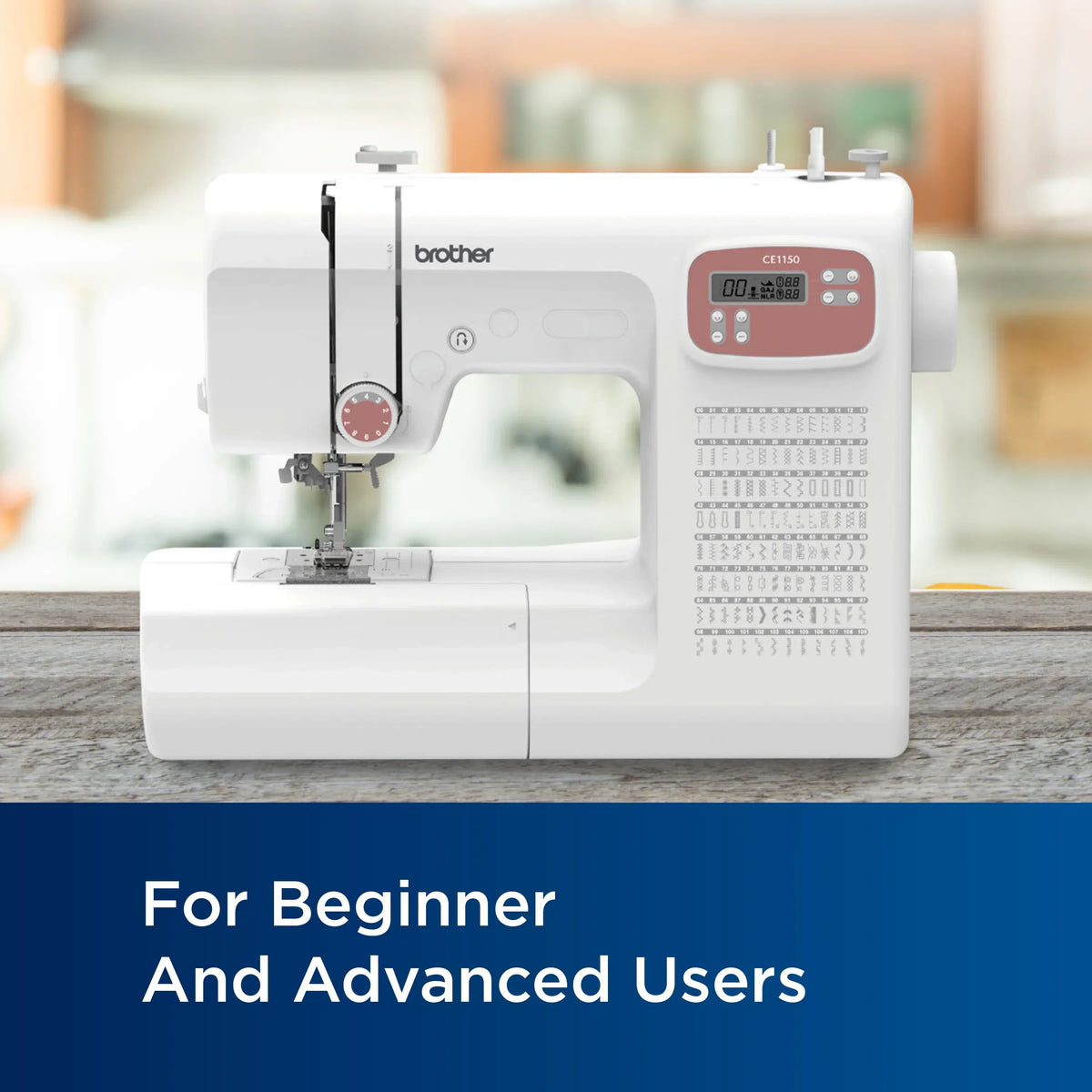 2026 NewBrother CE1150 110-Stitch Computerized Sewing Machine with Auto Needle Threader, LCD Display & Wide Range of Stitches