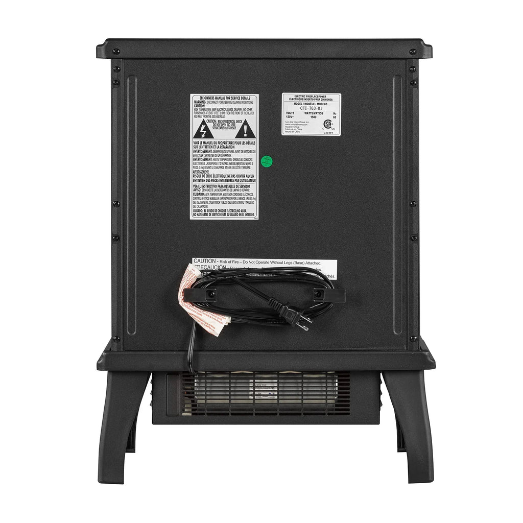 2026 NewClassicFlame 17.5"W Infrared Quartz Electric Stove Heater, Insignia Blue