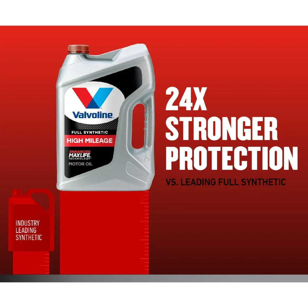 2026 NewValvoline Full Synthetic High Mileage MaxLife 5W-30 Motor Oil 5 QT, Case of 3