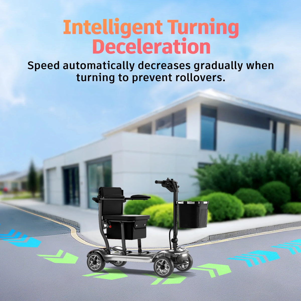 2026 NewEAGLOG Light Weight 4 Wheels Mobility Scooter for Seniors, Electric Folding Wheelchair Device for Travel, Black