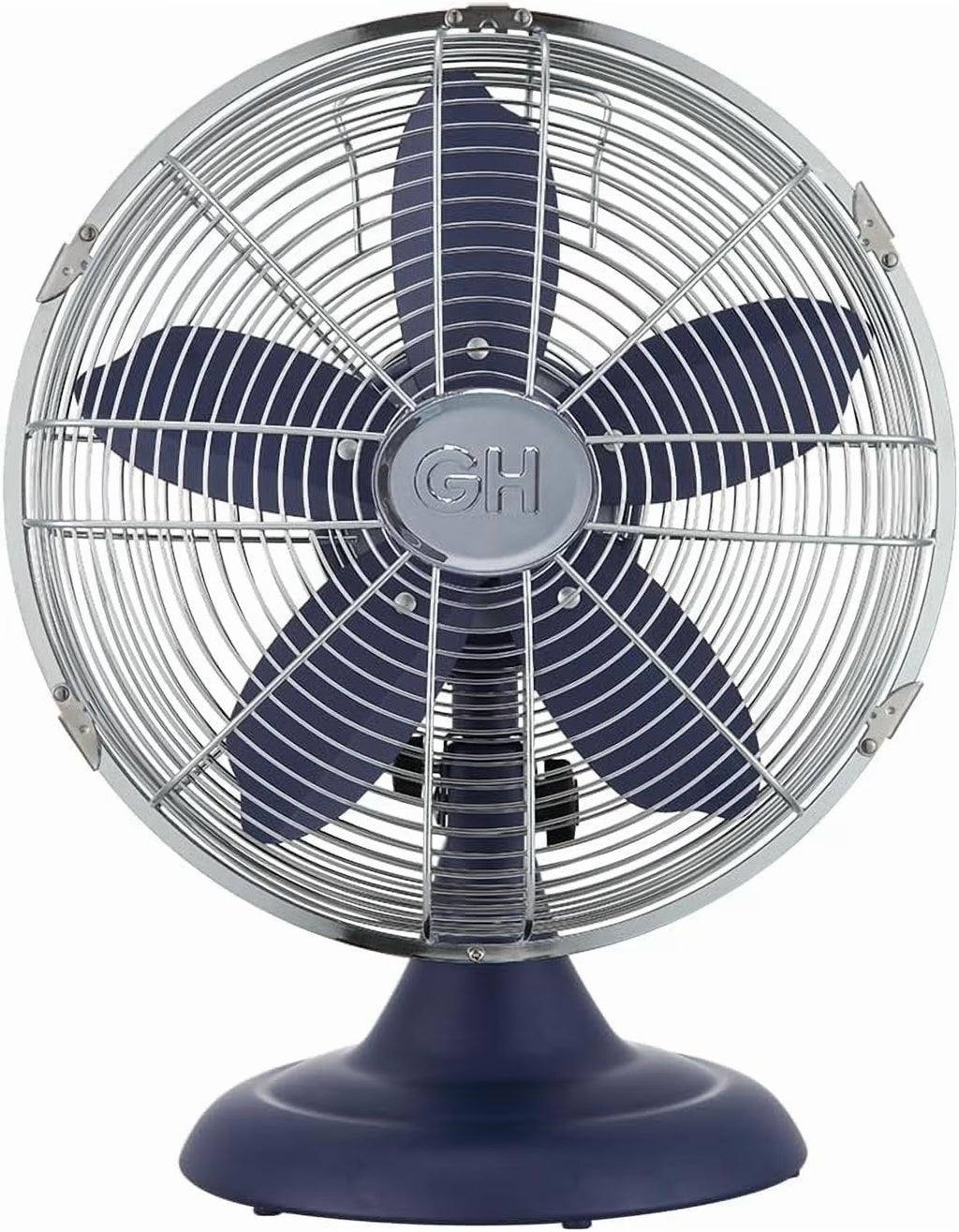 2026 NewGood Housekeeping Retro All-Metal Table Fan (92618) with 3 Speed Settings, Wide Oscillation, and Carrying Handle"