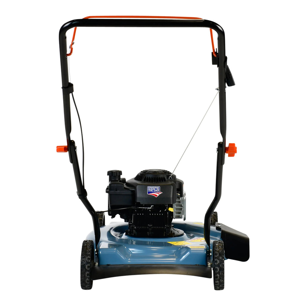 2026 NewSENIX Gas Lawn Mower, 20-Inch, 125 cc 4-Cycle Briggs & Stratton Engine, Push Lawnmower with Side Discharge, 3-Position Height Adjustment, LSPG-L2, Blue