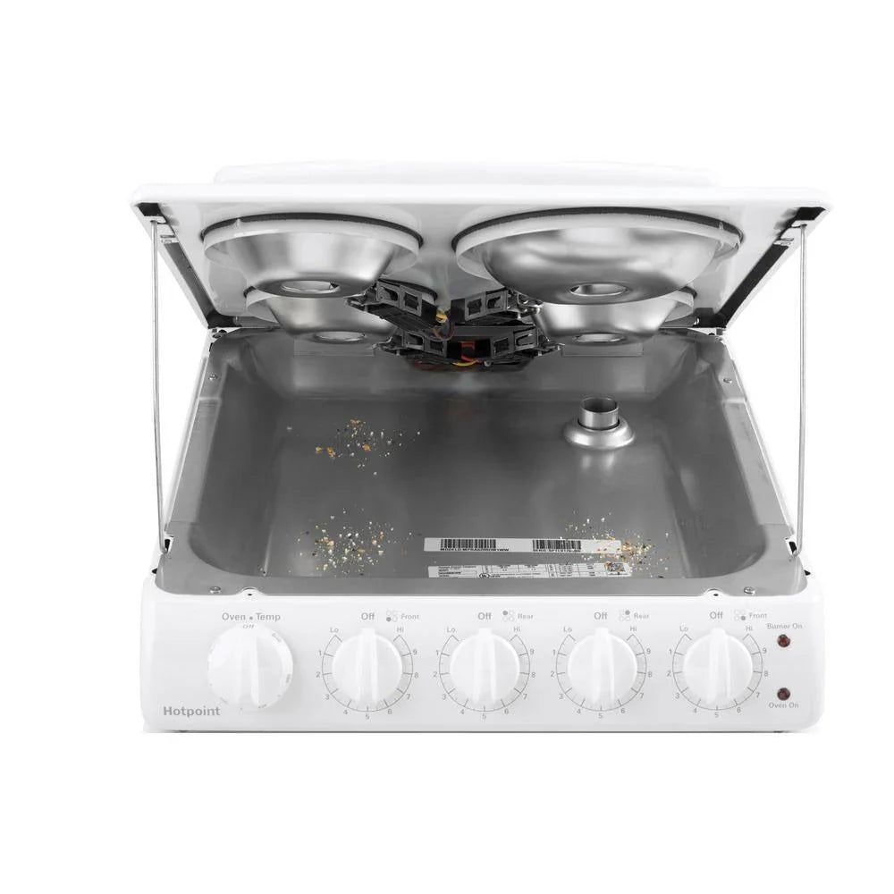 2026 New20-inch electric oven with 4 cooking zones, freestanding, in white