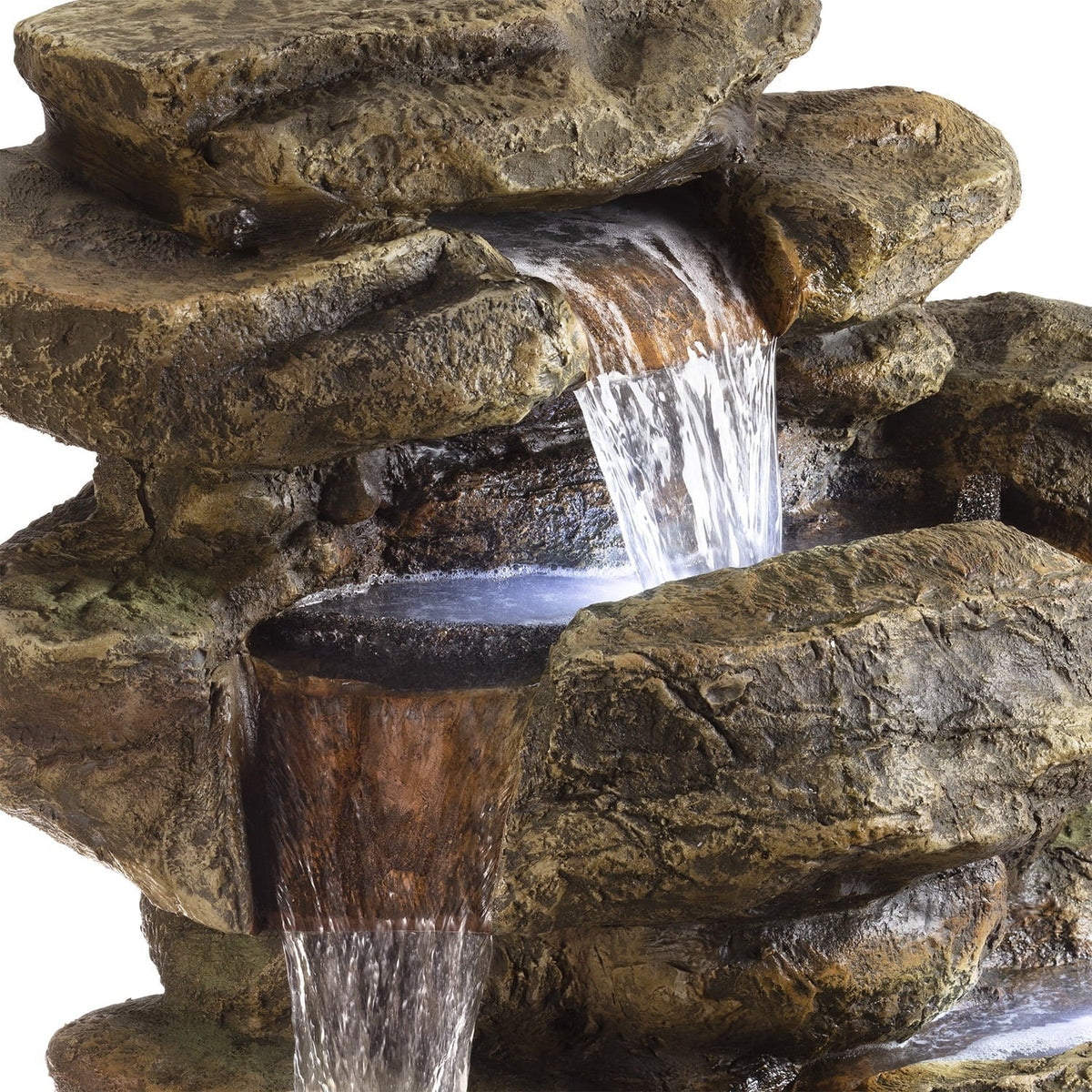 2026 NewAlpine Corporation 6-Tier Amazonian Water Fountain with LED Lights