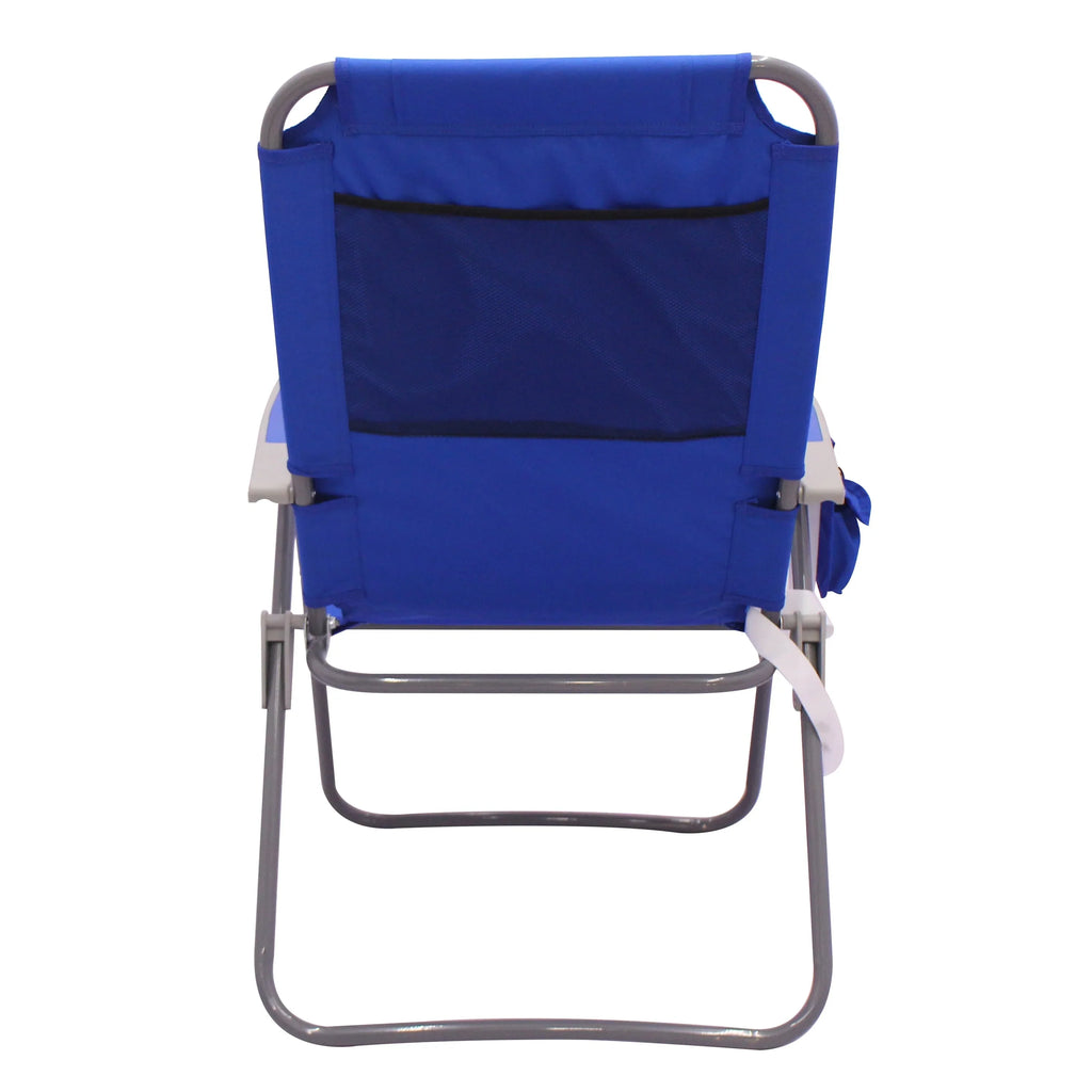 2026 New2-Pack Mainstays Reclining 4-Position Oversize Beach Chair, Blue