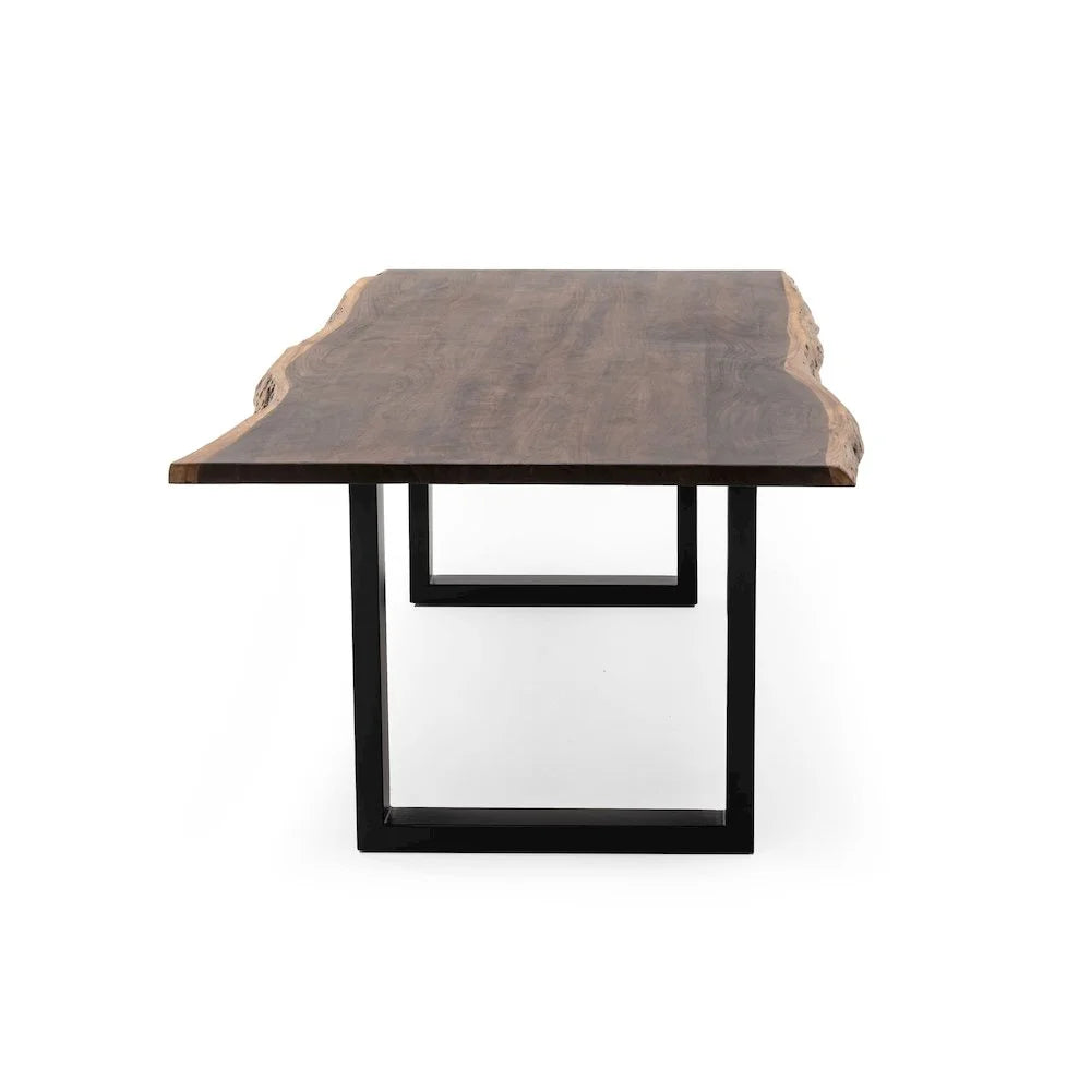 2026 New Modrest Taylor 102" Modern Solid Wood Dining Table in Dark Wood