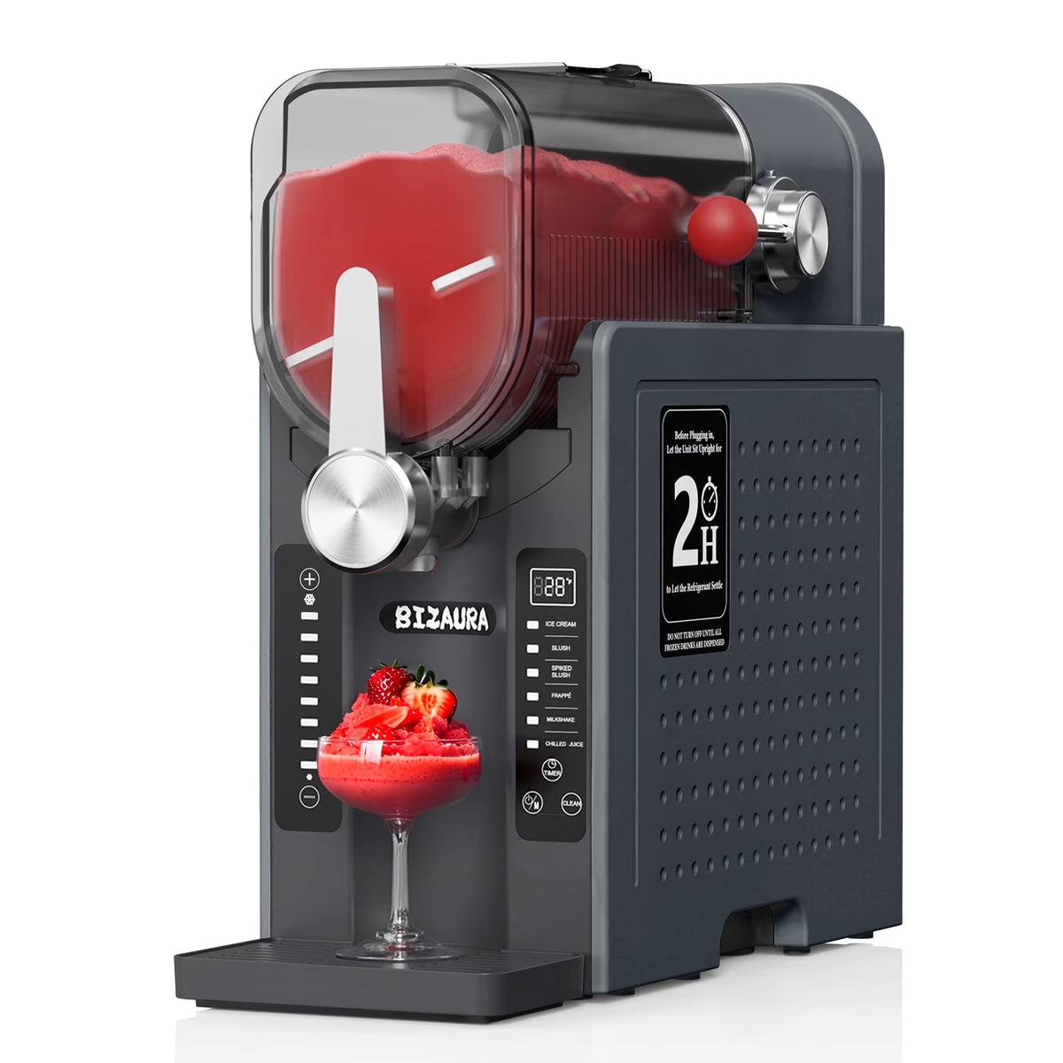 2026 NewBIZAURA Slushie Machine, Slushy Machine for Home No Ice Need, Professional Frozen Drink Maker, 6 Presets for Milkshakes, Frapp"s, Slush, Ice Cream