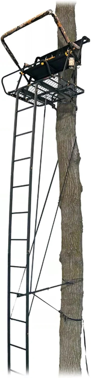 MUDDY Nexus XTL Ladder Tree Stand, 20ft, 500lb Capacity, 2-Person