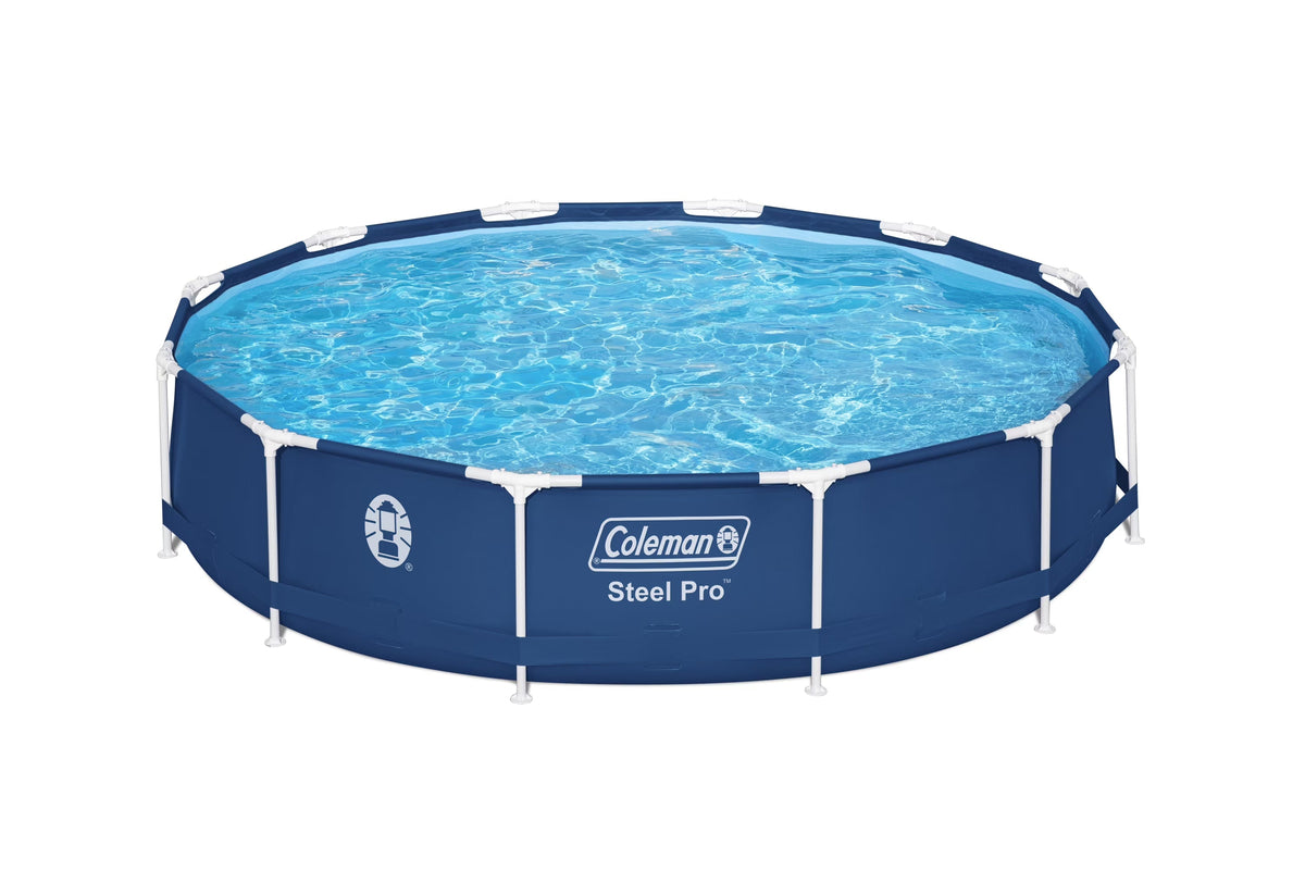 2026 NewColeman Steel Pro 12 ft. x 33 in. Round Metal Frame Above Ground Pool Set