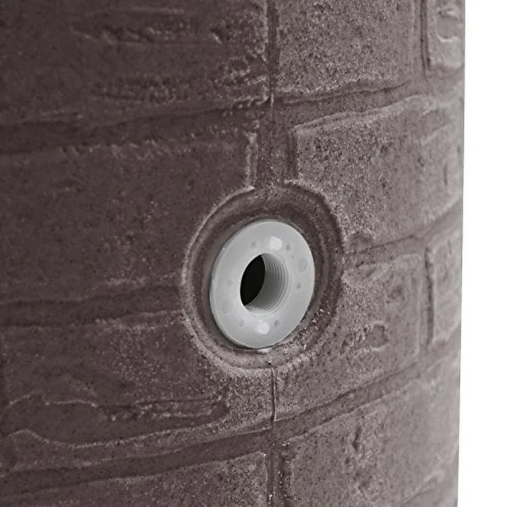 Good Ideas IMP - D50 - DAR Impressions Downton Rain Saver Rain Barrel, 50 Gallon, Dark Granite