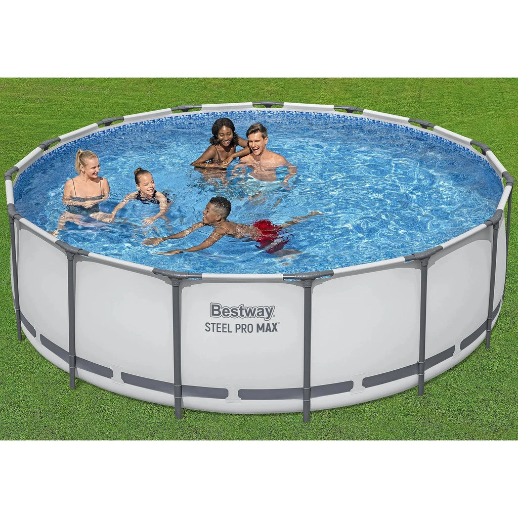 2026 NewBestway: Steel Pro MAX 15' X 48" Above Ground Pool Set - 4231 Gallon, Outdoor Family Pool, Corrosion & Puncture Resistant, Includes Filter, Pump, Ladder & Cover