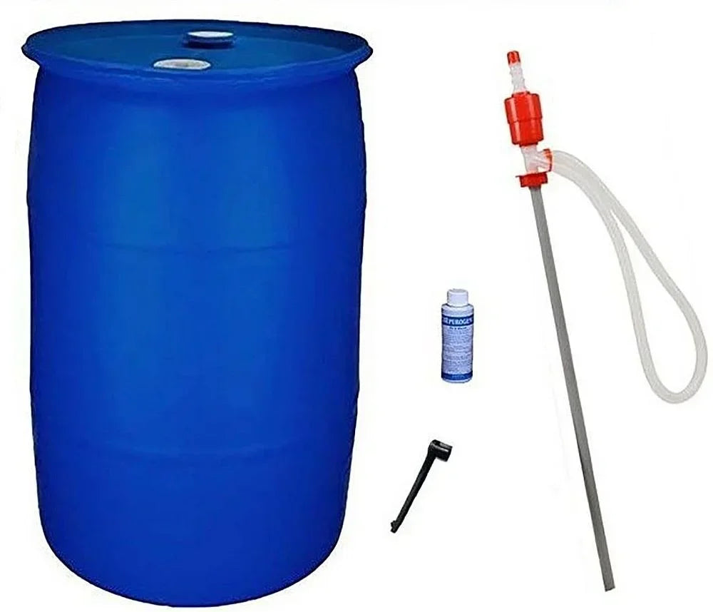 2026 New55 Gallon Emergency Water Storage Barrel Combo Pack