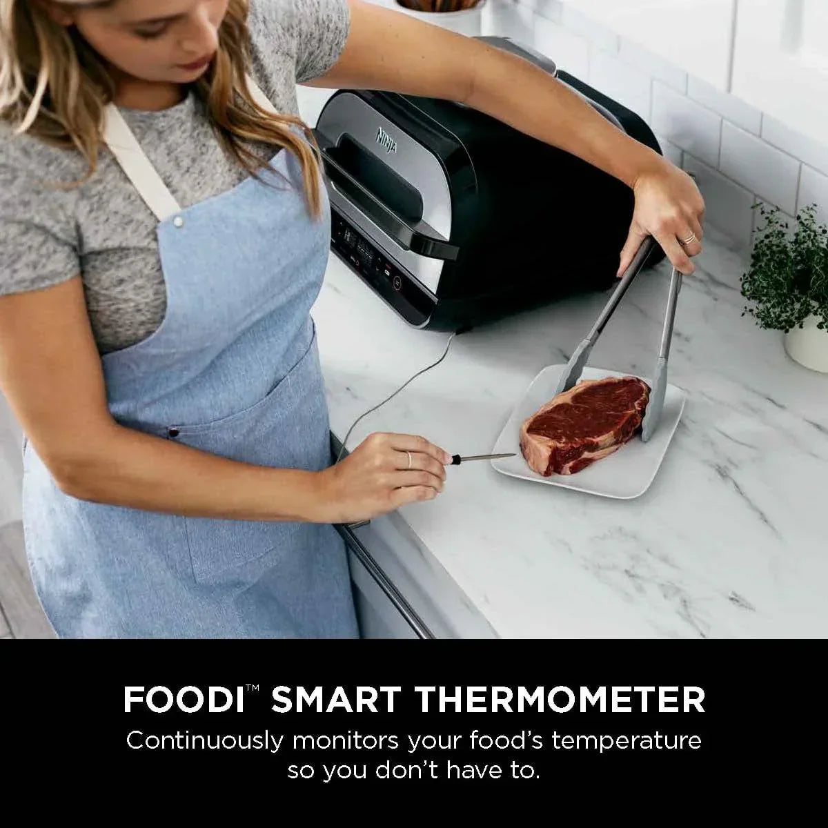 2026 NewFoodi Smart XL 4-in-1 Indoor Grill with 4-Quart Air Fryer, Roast, Bake, and Smart Cook System, FG550