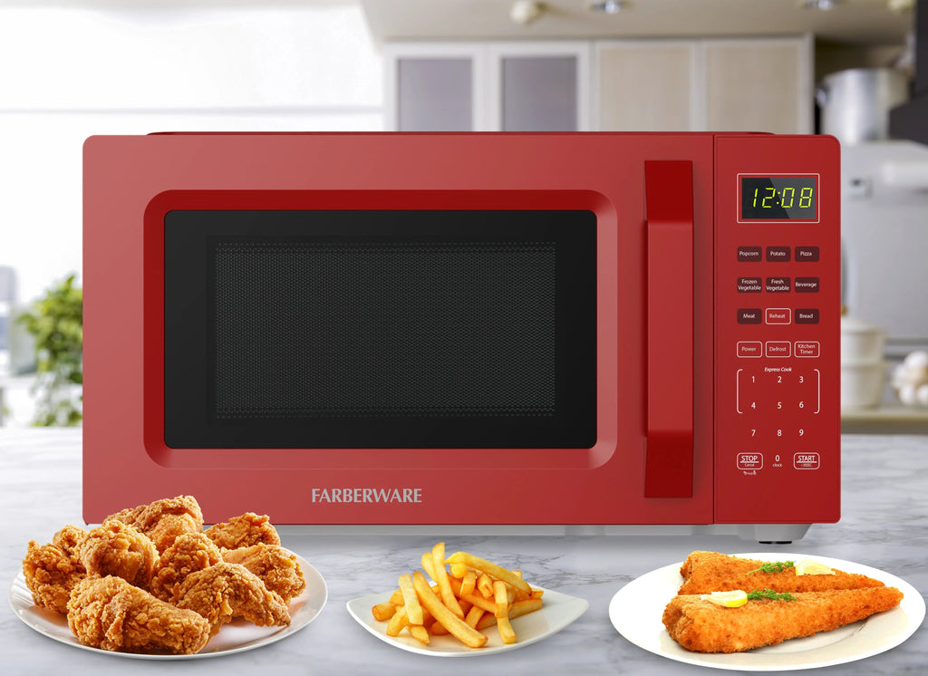 2026 NewFarberware 1.1 Cu. Ft. 1000-Watt Compact Microwave Oven, Black