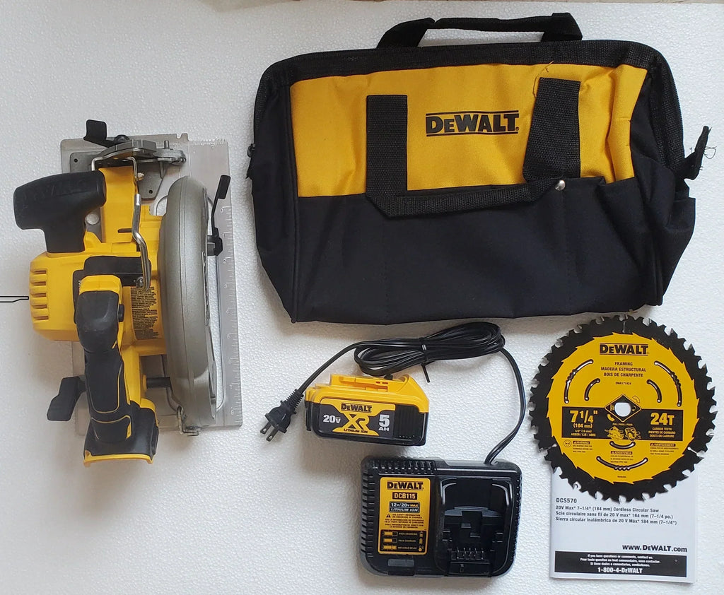 2026 NewDeWalt 20V Max Brushless 7-1/4 Circ Saw Kit